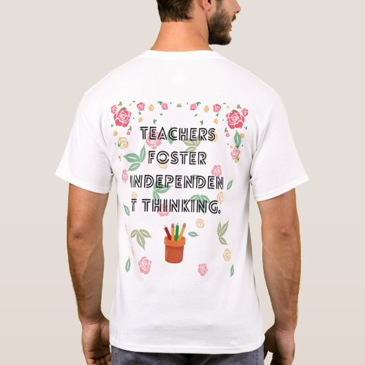 Inspirerende gedachten, veranderende toekomst t-shirt (Achterkant)