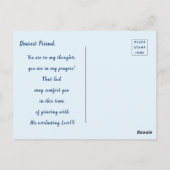 Inspirerende Gele Bloemen Weide Heuvel Meer Sympat Briefkaart (Achterkant)