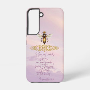 Inspirerende Geloof Hemel Koningin Bij Gold Schri Samsung Galaxy Hoesje