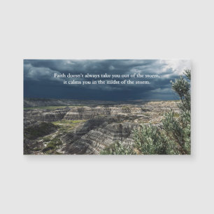 Inspirerende geloof quote Badlands-fotografie magn