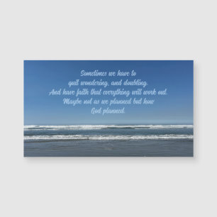 Inspirerende geloof quote oceaan fotografie magnee