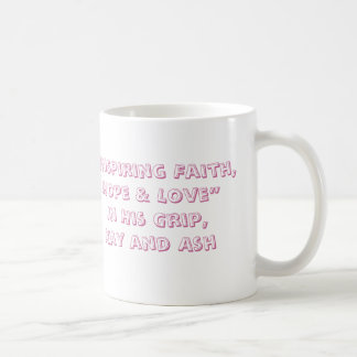 Inspirerende gelovigen, hoop en liefde koffiemok