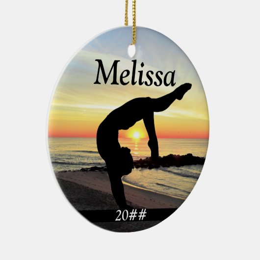 INSPIRERENDE GEPERSONALISEERDE GYMNAST MEISJE ORNA KERAMISCH ORNAMENT (Rechts)