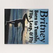 INSPIRERENDE GEPERSONALISEERDE GYMNAST MEISJE PUZZ LEGPUZZEL (Horizontaal)