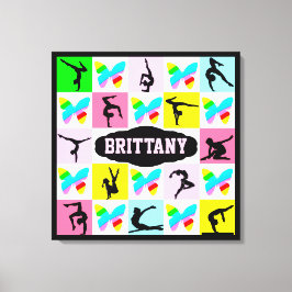 INSPIRERENDE GEPERSONALISEERDE GYMNASTIEK CANVAS W AFDRUK