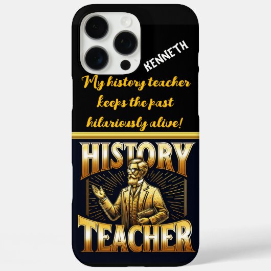 Inspirerende geschiedenisdocent betrekt studenten Case-Mate iPhone case (Achterkant)