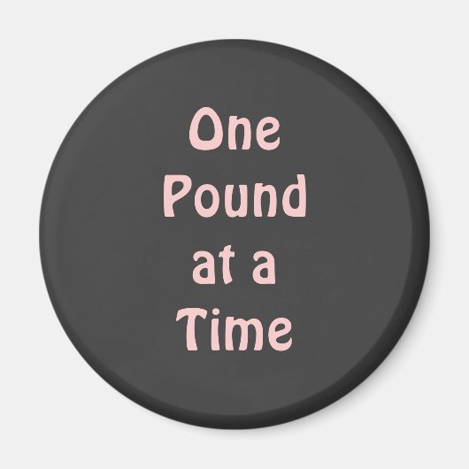 Inspirerende gewichtsverlies citaat magneet (Voorkant)