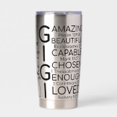 Inspirerende Gigi Geïsoleerde Drinkbeker (Voorkant)