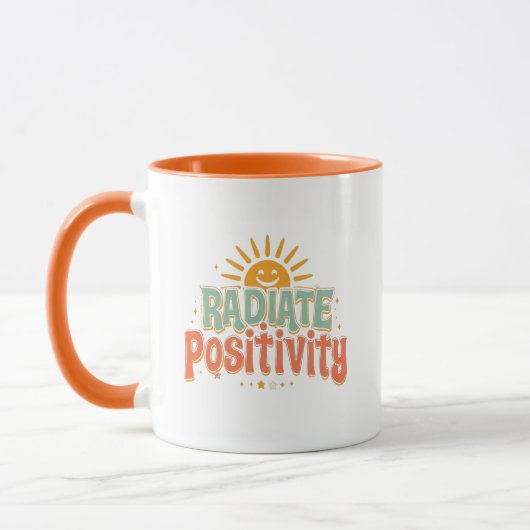 Inspirerende Goede Vibes en Geluk Mok (Links)
