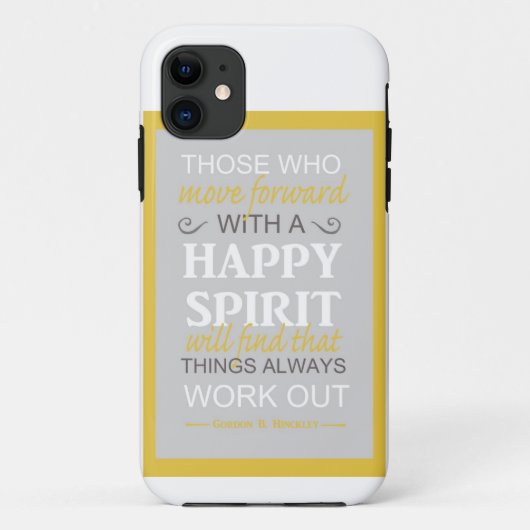inspirerende gordon b hinckley lds citaat Case-Mate iPhone case (Achterkant)