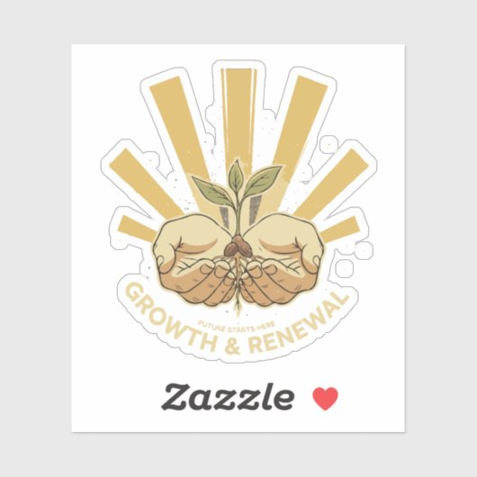 Inspirerende Groei & Vernieuwing | Kwaliteitvolle Sticker (Vel)