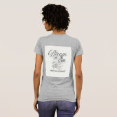 Inspirerende Groeiquote T-shirt (Achterkant volledig)