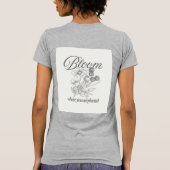 Inspirerende Groeiquote T-shirt (Achterkant)
