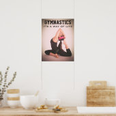 Inspirerende gymnastiek citaat poster (Keuken)