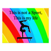 INSPIRERENDE GYMNASTIEK OFFERTE ONTWERP FOTO AFDRUK (Voorkant)