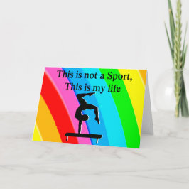 INSPIRERENDE GYMNASTIEK OFFERTE ONTWERP KAART