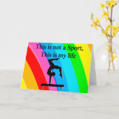 INSPIRERENDE GYMNASTIEK OFFERTE ONTWERP KAART (Gele Bloem)