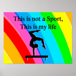 INSPIRERENDE GYMNASTIEK OFFERTE ONTWERP POSTER