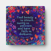 Inspirerende hebben Faith Quote-inspiratie Fotoplaat (Voorkant)