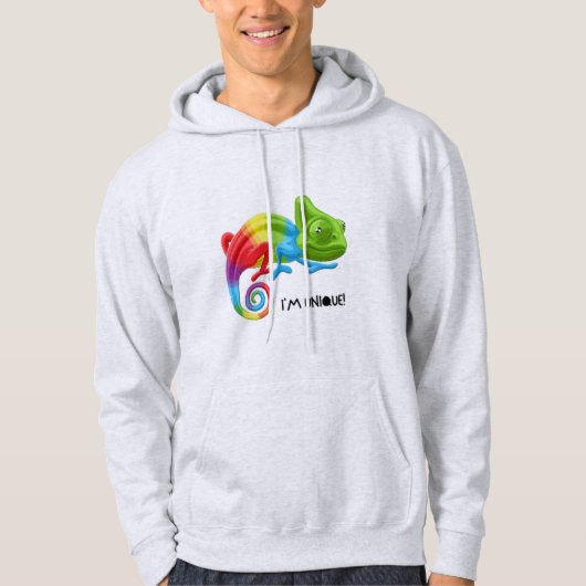 Inspirerende Heren Chameleon Hoodie - Levendig (Voorkant)
