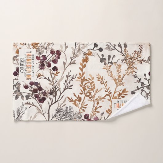 Inspirerende Herfst Happy Thanksgiving & Bijbelver Handdoek (Handdoek)