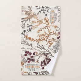Inspirerende Herfst Happy Thanksgiving & Bijbelver Handdoek