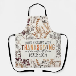 Inspirerende Herfst Happy Thanksgiving & Bijbelver Schort