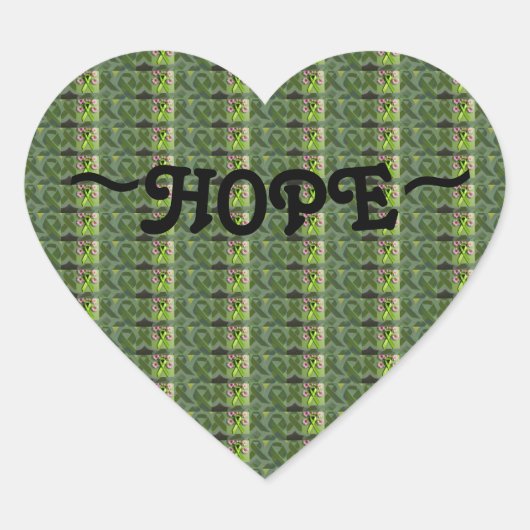 Inspirerende hoopstickers voor elke gelegenheid!  hart sticker (Voorkant)