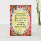 Inspirerende hoopvolle feestelijke kerstperiode kaart (Voorkant)