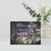 Inspirerende Jeremy Bentham Quote Briefkaart (Staand voorkant)