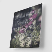 Inspirerende Jeremy Bentham Quote Vierkante Klok (Hoek)