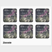 Inspirerende Jeremy Bentham Quote Vierkante Sticker (Vel)