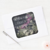 Inspirerende Jeremy Bentham Quote Vierkante Sticker (Envelop)