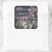 Inspirerende Jeremy Bentham Quote Vierkante Sticker (Tas)