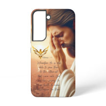 Inspirerende Jezus Biddende Gouden Duif Religieus