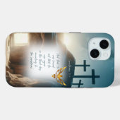 Inspirerende Jezus Opstanding Gouden Duif Bijbel Case-Mate iPhone Case (Achterkant (horizontaal))