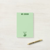 Inspirerende jonge geesten Engelse leraar ontwerp Post-it® Notes (Op bureau)