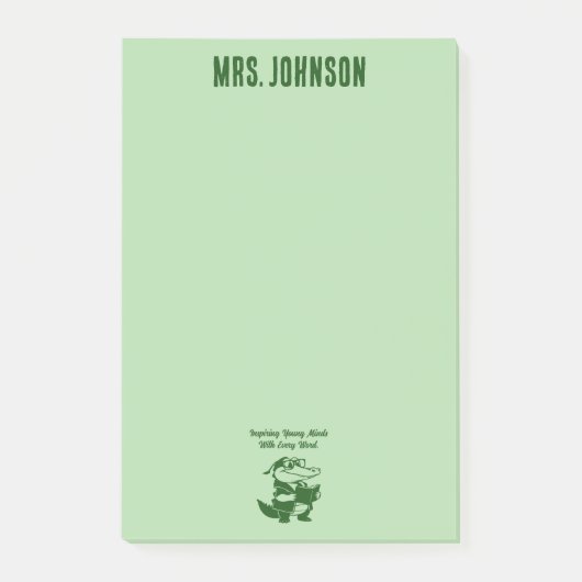 Inspirerende jonge geesten Engelse leraar ontwerp Post-it® Notes (Voorkant)