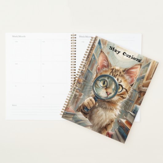 inspirerende kattenkalender agenda notebook planne (Display)