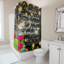 Inspirerende Kerstbadkamer gordijn