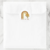 Inspirerende kind God woordkunst Ronde Sticker (Tas)
