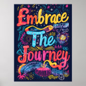 Inspirerende Kleurrijke Moderne Muurkunst Poster (Voorkant)