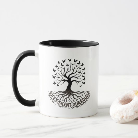 Inspirerende koffiekop mok (Met donut)
