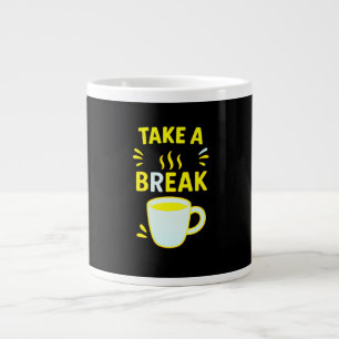 Inspirerende koffiemok voor op kantoor grote koffiekop