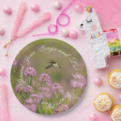 Inspirerende Kolibrie Vleugels Papieren Bordje (Feest)