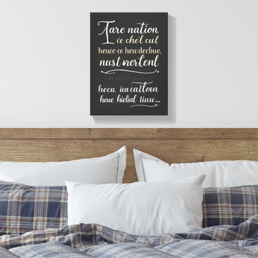 Inspirerende kunst en inrichting voor elke kamer canvas afdruk (Insitu (Slaapkamer))