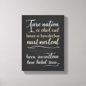 Inspirerende kunst en inrichting voor elke kamer canvas afdruk (Voorkant)