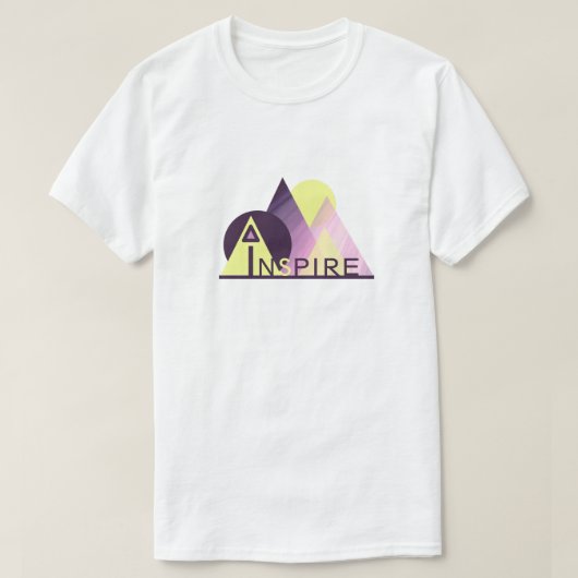 Inspirerende kunst "Inspire" Heren T-Shirt (Design voorkant)