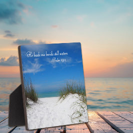 Inspirerende kustscène fotoplaat