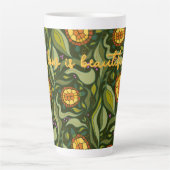Inspirerende langzame schildpadpatroon is mooi latte mok (Voorkant)